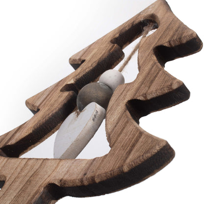 Set of 2 Hanging Cut-Out Christmas Trees