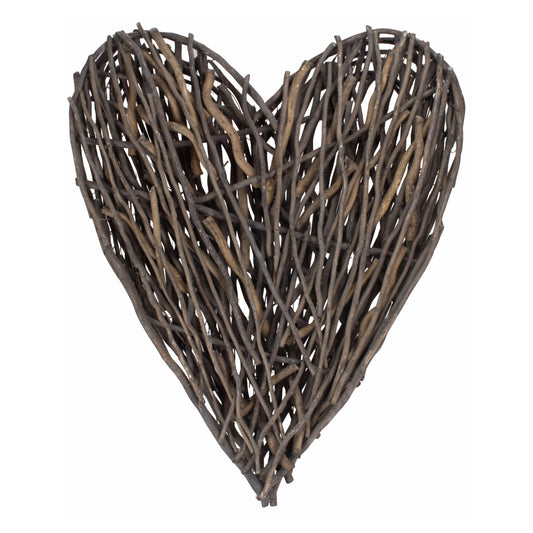 Large Rustic Willow Heart Wreath