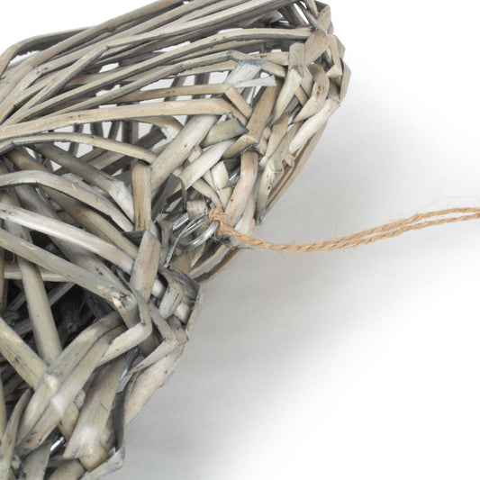 Grey Willow Heart Wreath - Small