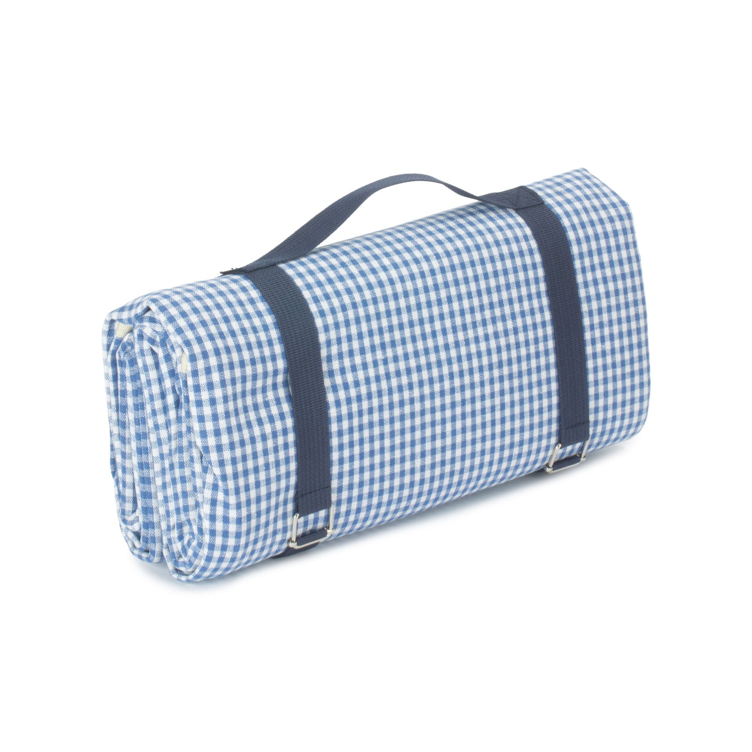 Blue & White Gingham Waterproof Picnic Blanket