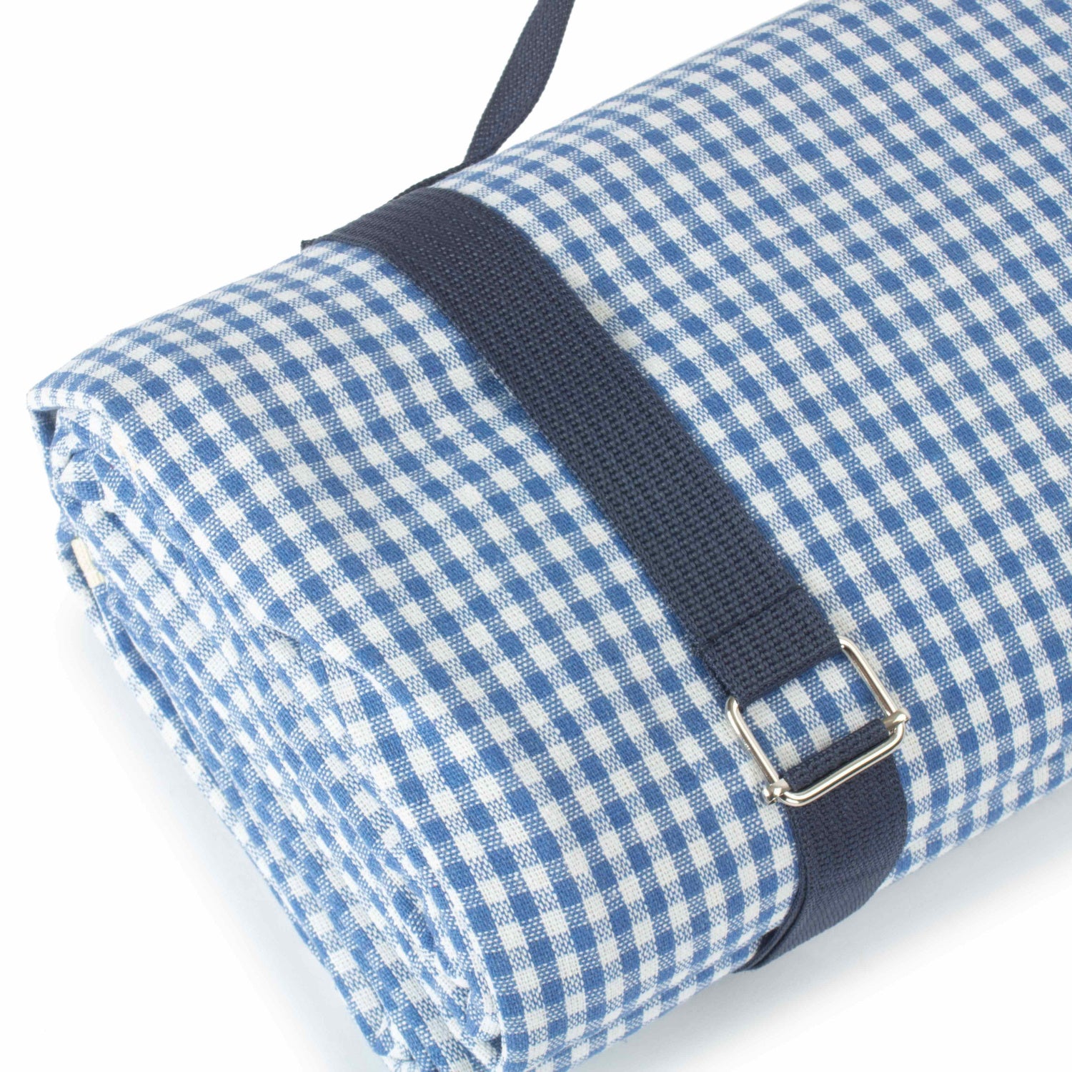 Blue & White Gingham Waterproof Picnic Blanket