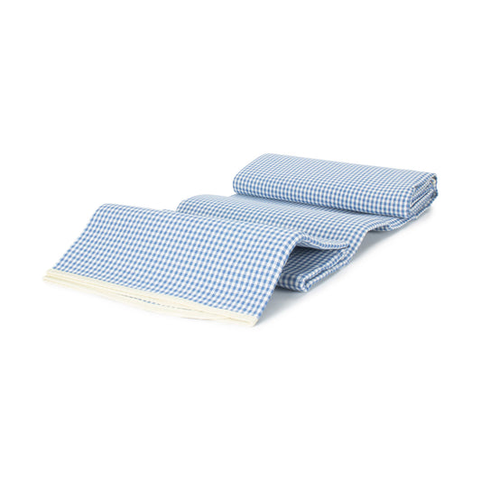 Blue & White Gingham Waterproof Picnic Blanket