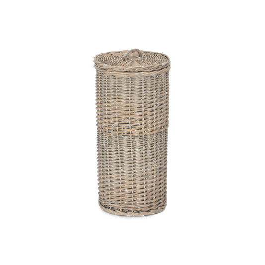 Grey Wash Willow Round 3 Roll Toilet Roll Holder