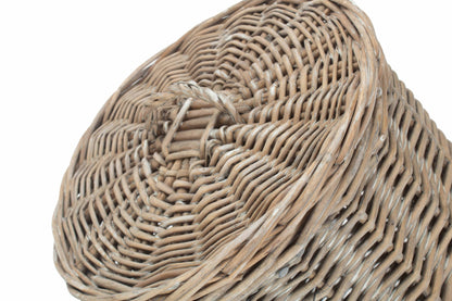 Grey Wash Willow Round 3 Roll Toilet Roll Holder