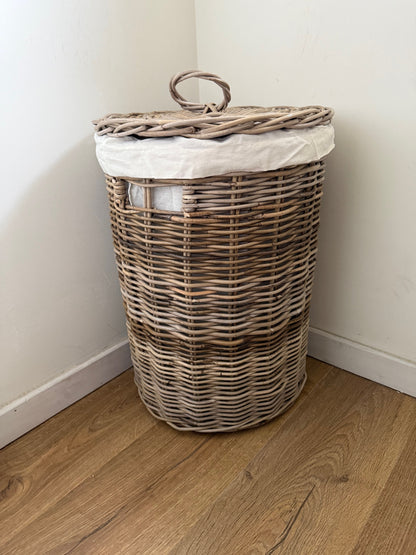 Wovenhill Round Kubu Rattan Laundry Baskets