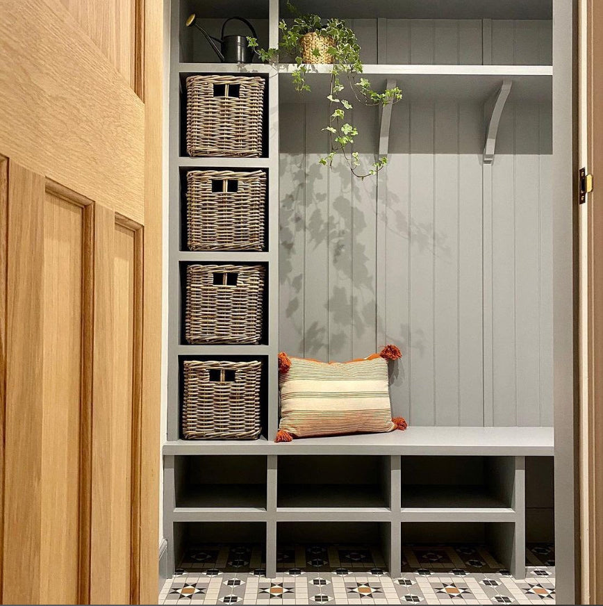 Wovenhill Set of 2 Square Kubu Rattan Storage Baskets