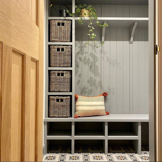 Wovenhill Set of 2 Square Kubu Rattan Storage Baskets