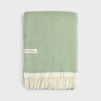 Clifton Herringbone Blanket: Birdcage