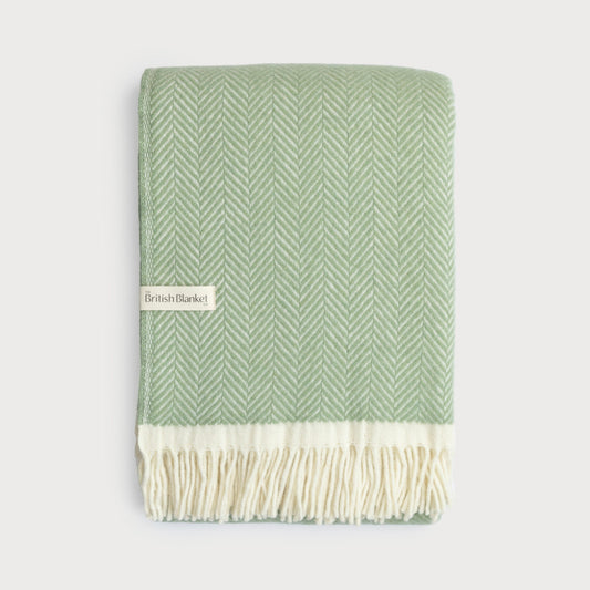 Clifton Herringbone Blanket: Birdcage