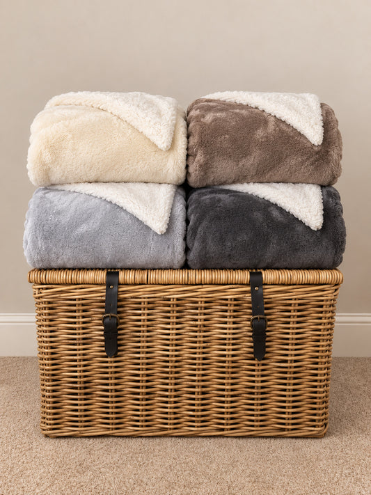 Homestead Textiles Luxury Sherpa Throw