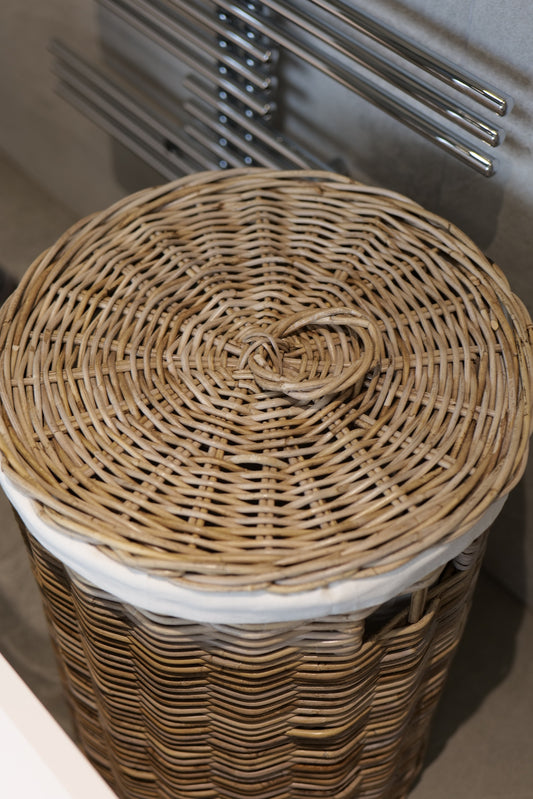 Wovenhill Round Kubu Rattan Laundry Baskets