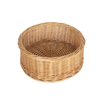 Large Round Straight-Sided Tray Basket