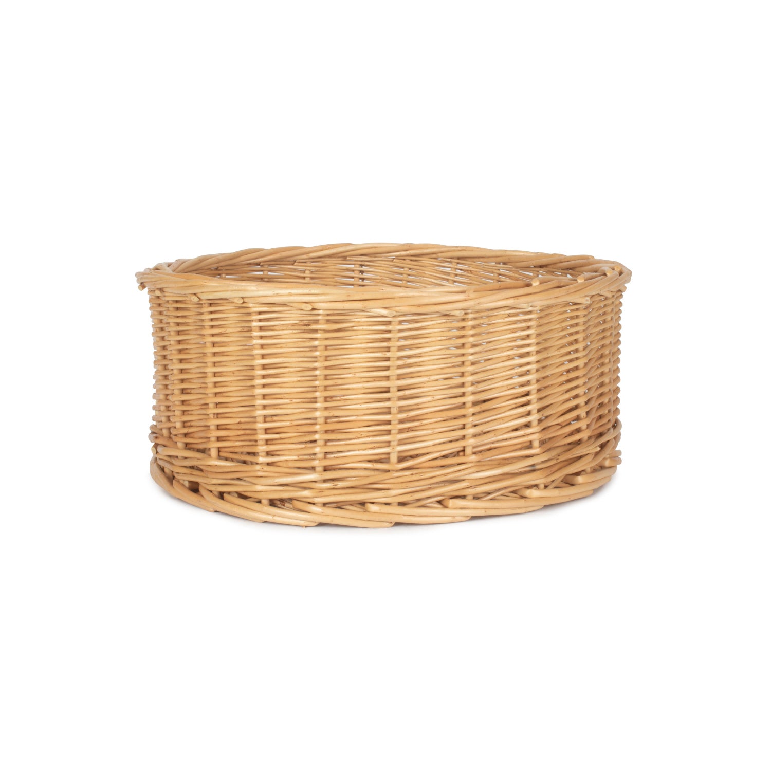 Large Round Straight-Sided Tray Basket