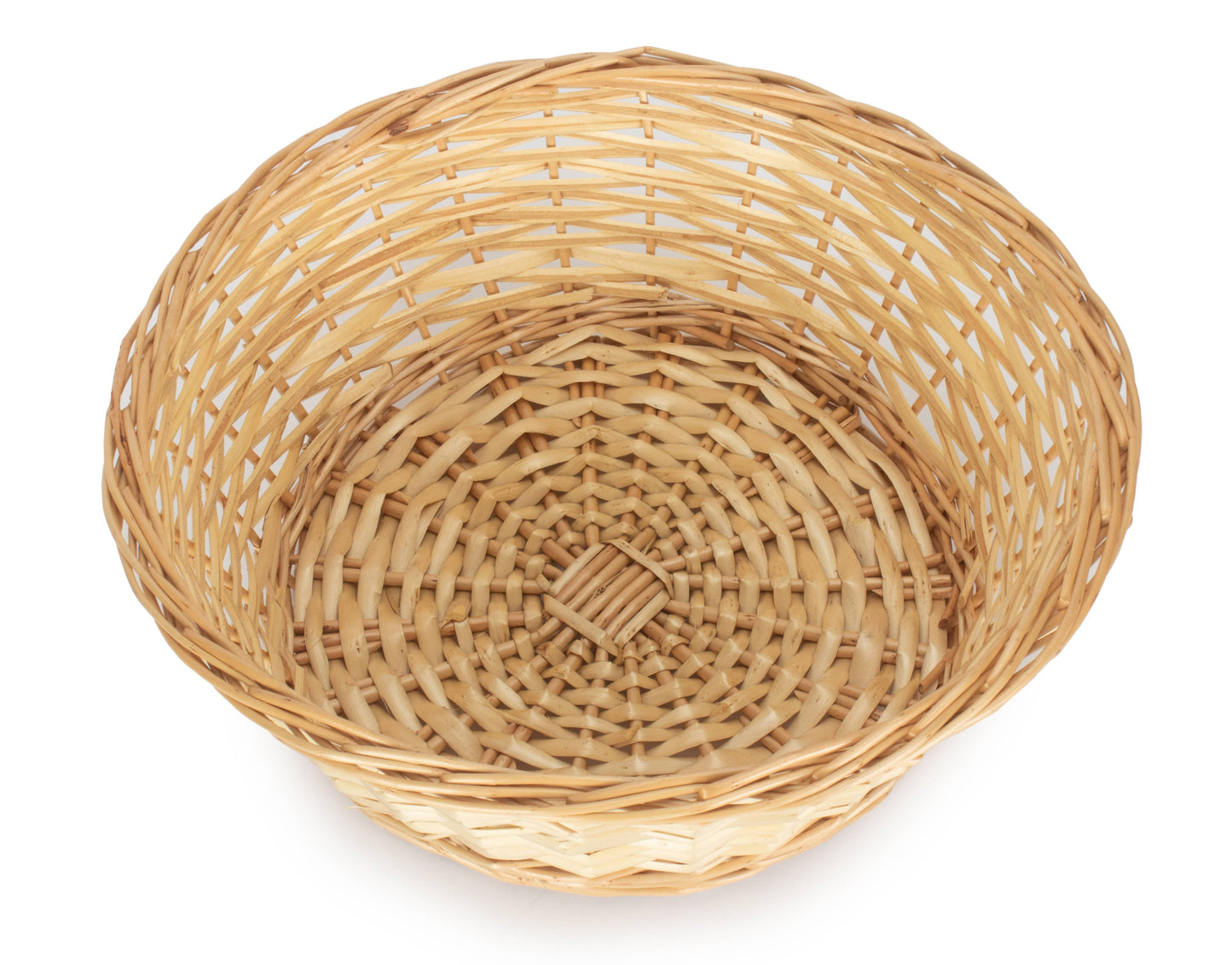 Split Willow Round Tray Basket