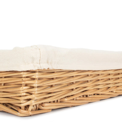 Medium Lined Straight-Sided Rectangular Tray Basket