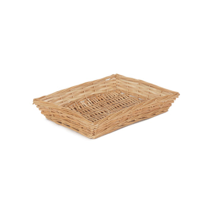 Rectangular Flat Split Willow Tray Basket
