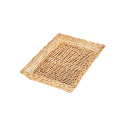 Rectangular Flat Split Willow Tray Basket