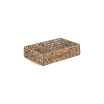 Small Rectangular Seagrass Tray Basket