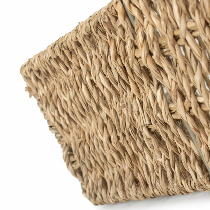 Extra Large Rectangular Seagrass Tray Basket