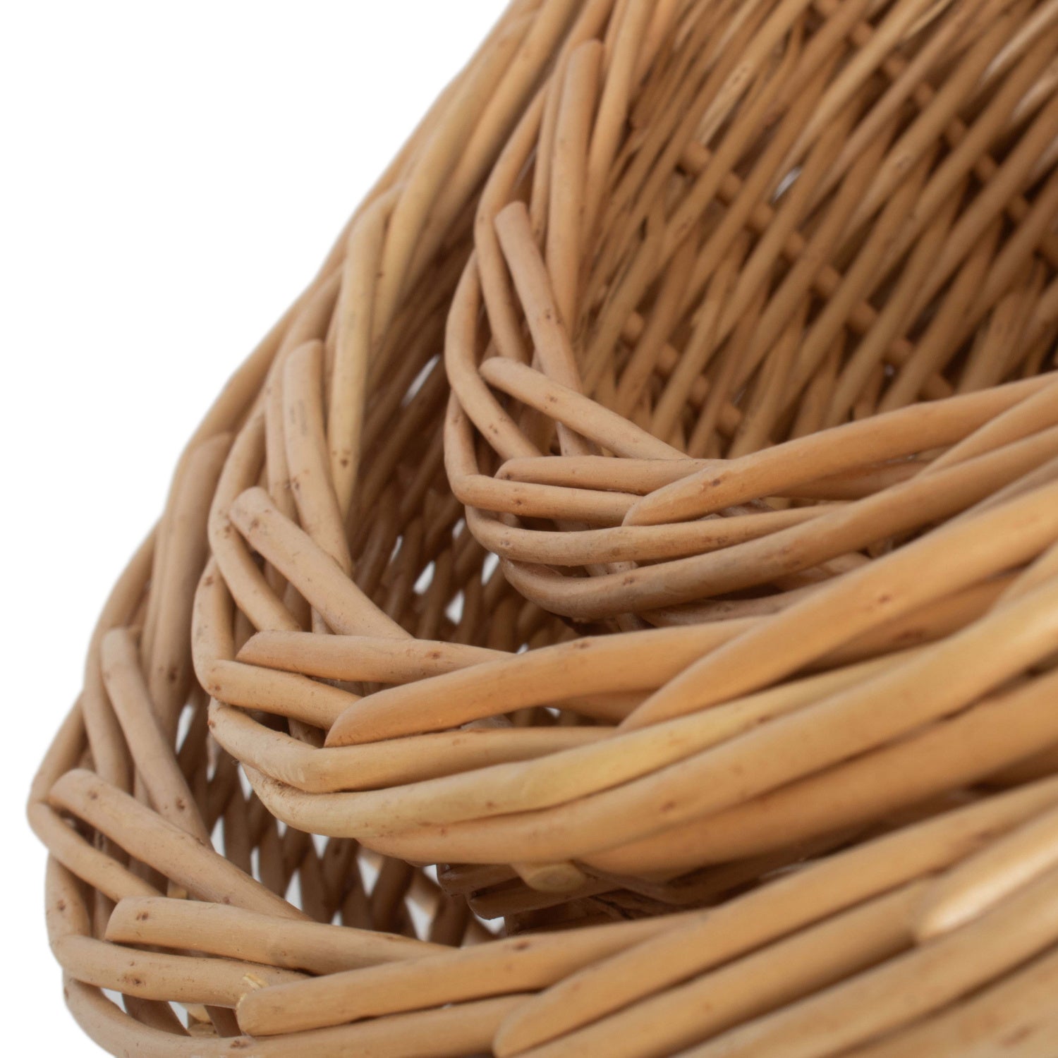 Set 3 Round Straight-sided Tray Baskets