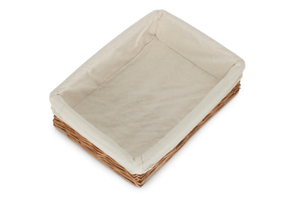 Lined Medium Double Steamed Storage Tray Basket