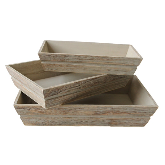 Wooden Packing Tray Set 3