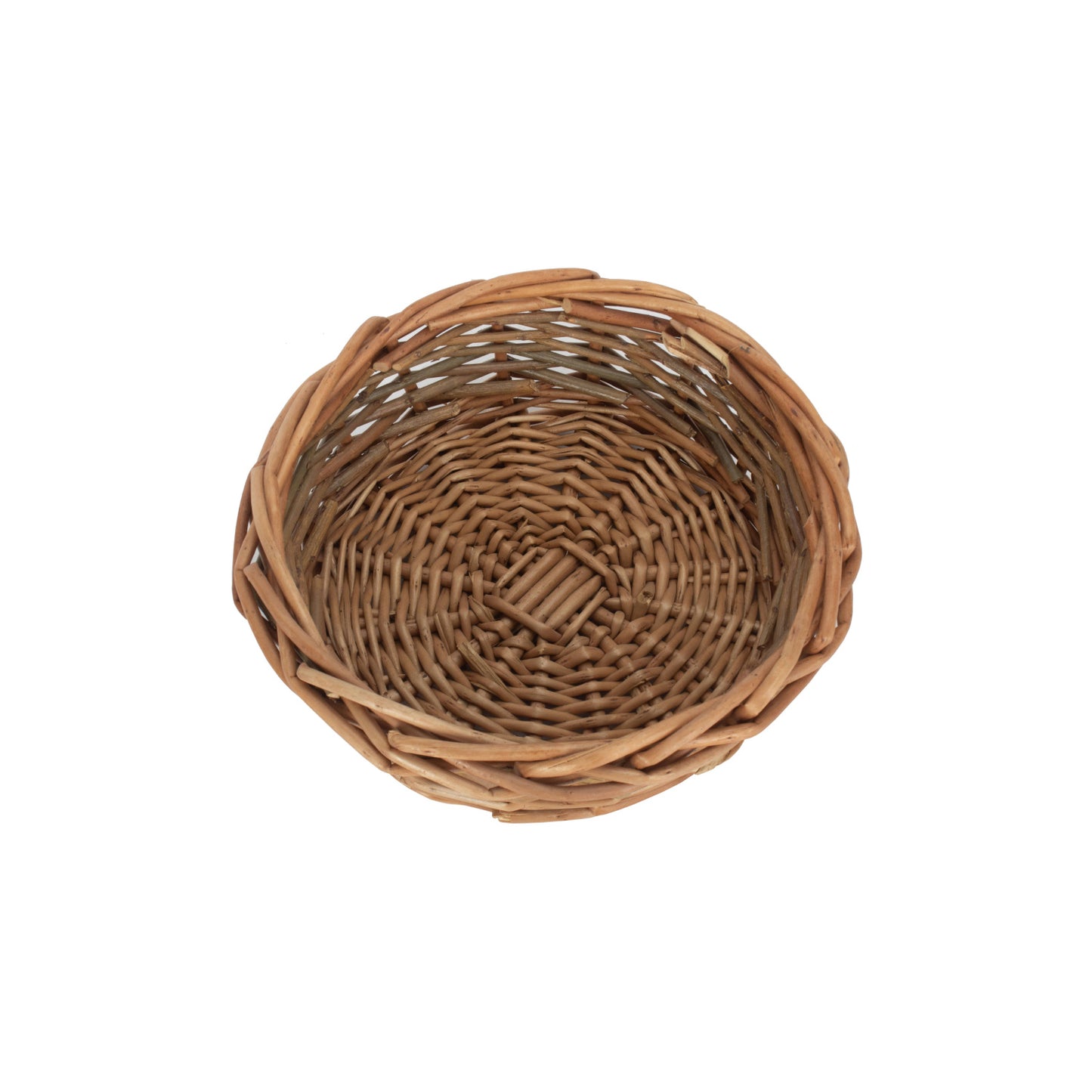 Small Unpeeled Willow Round Tray
