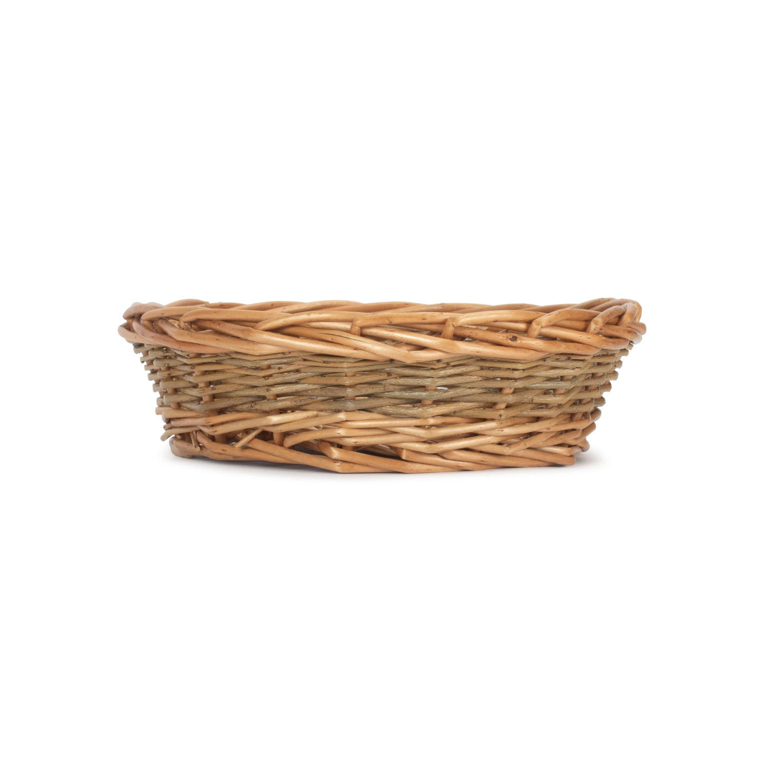 Medium Unpeeled Willow Round Tray Basket