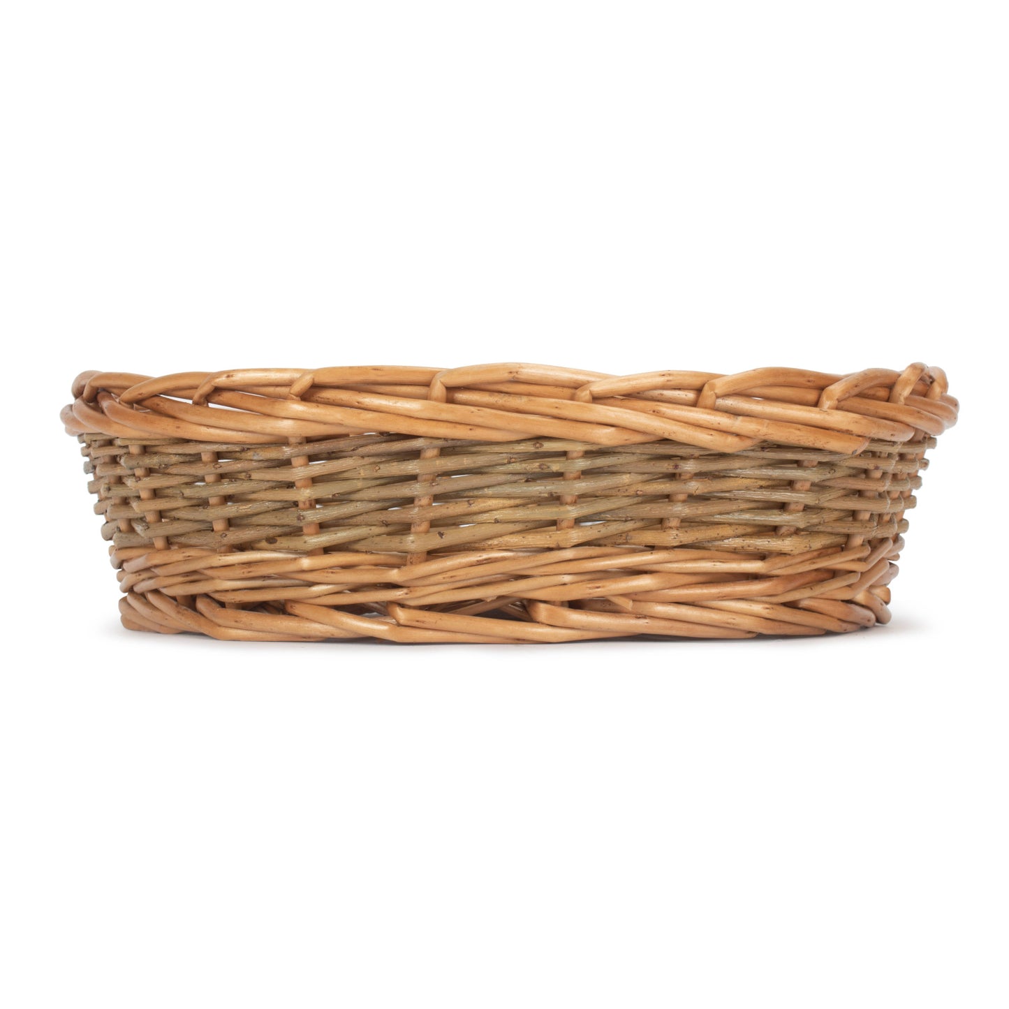 Large Unpeeled Willow Round Tray