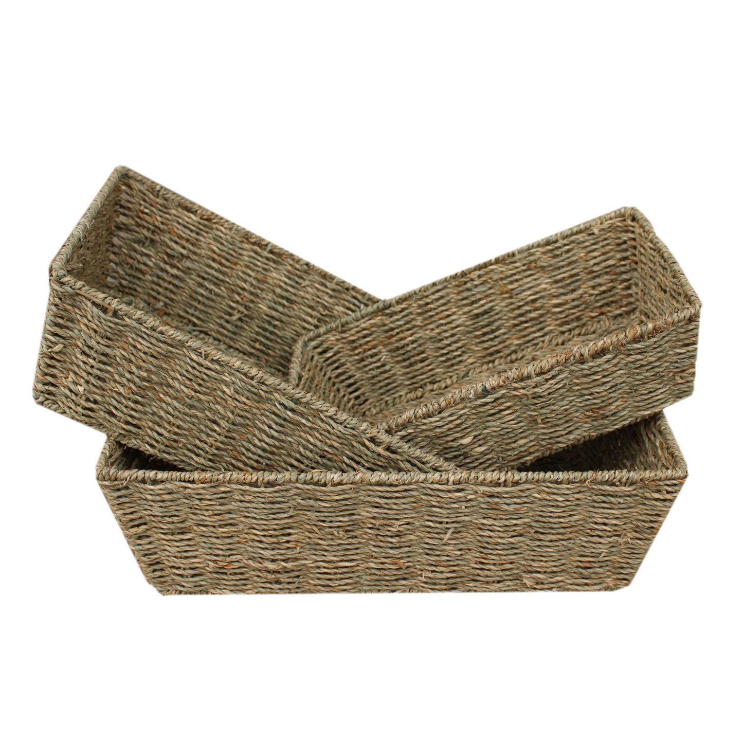 Set 3 Tapered Seagrass Trays
