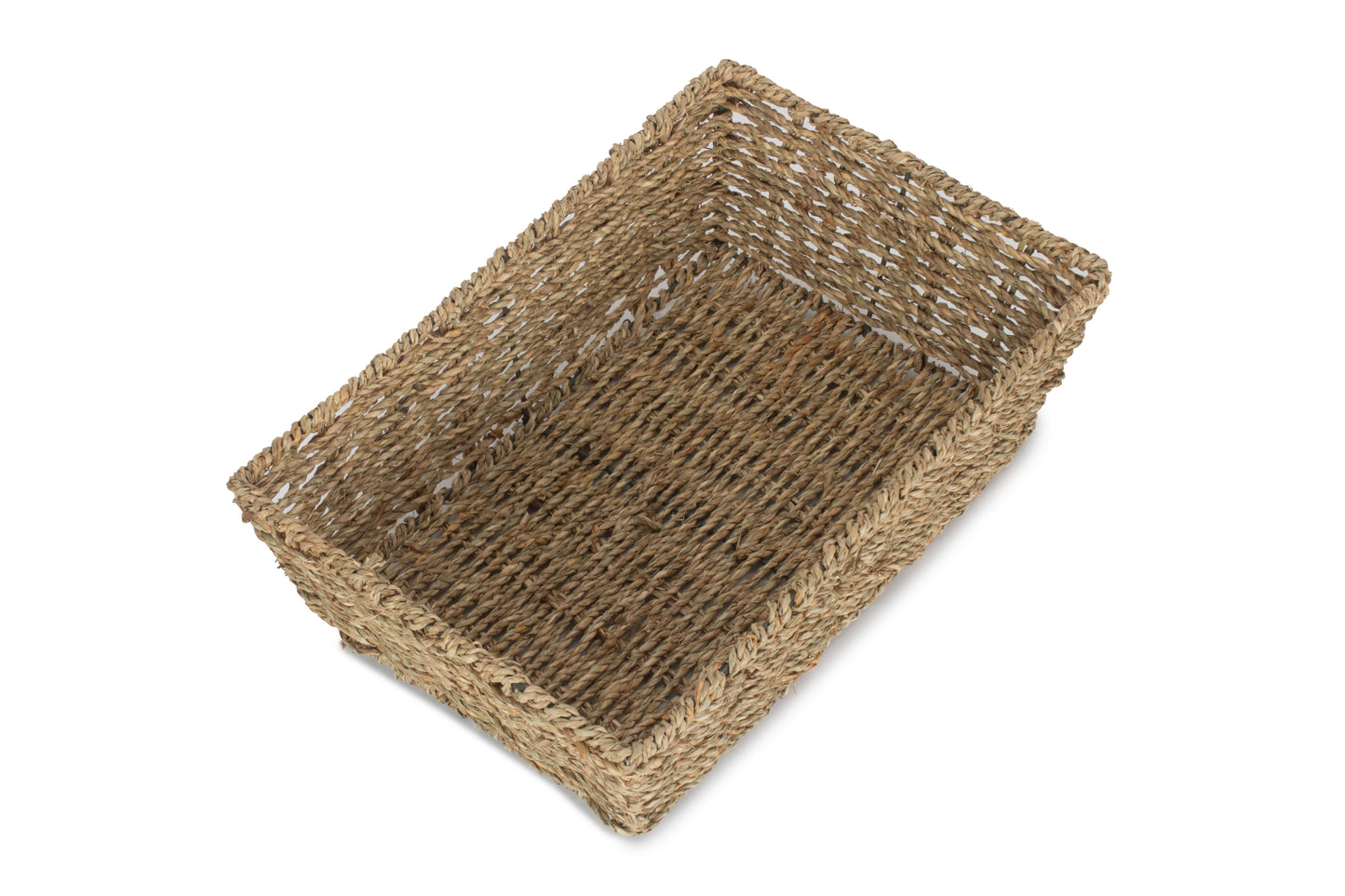 Large Tapered Seagrass Tray Basket