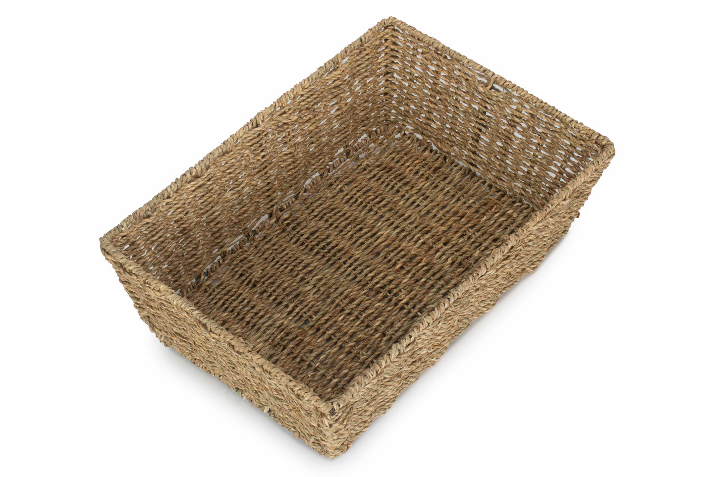 Extra Large Tapered Seagrass Tray Basket