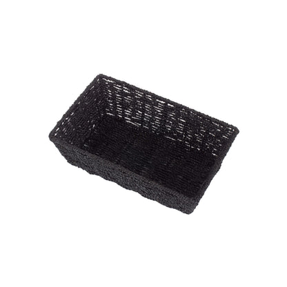 Medium Black Paper Rope Tray Basket