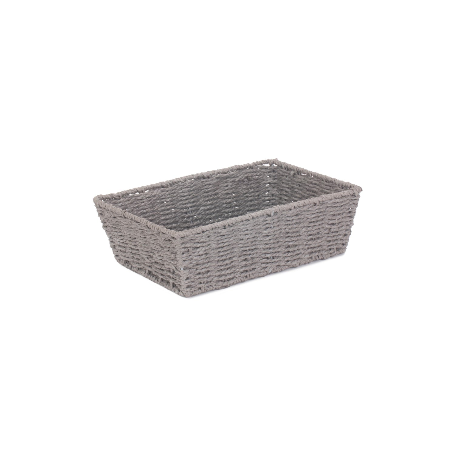 Medium Grey Paper Rope Tray Basket