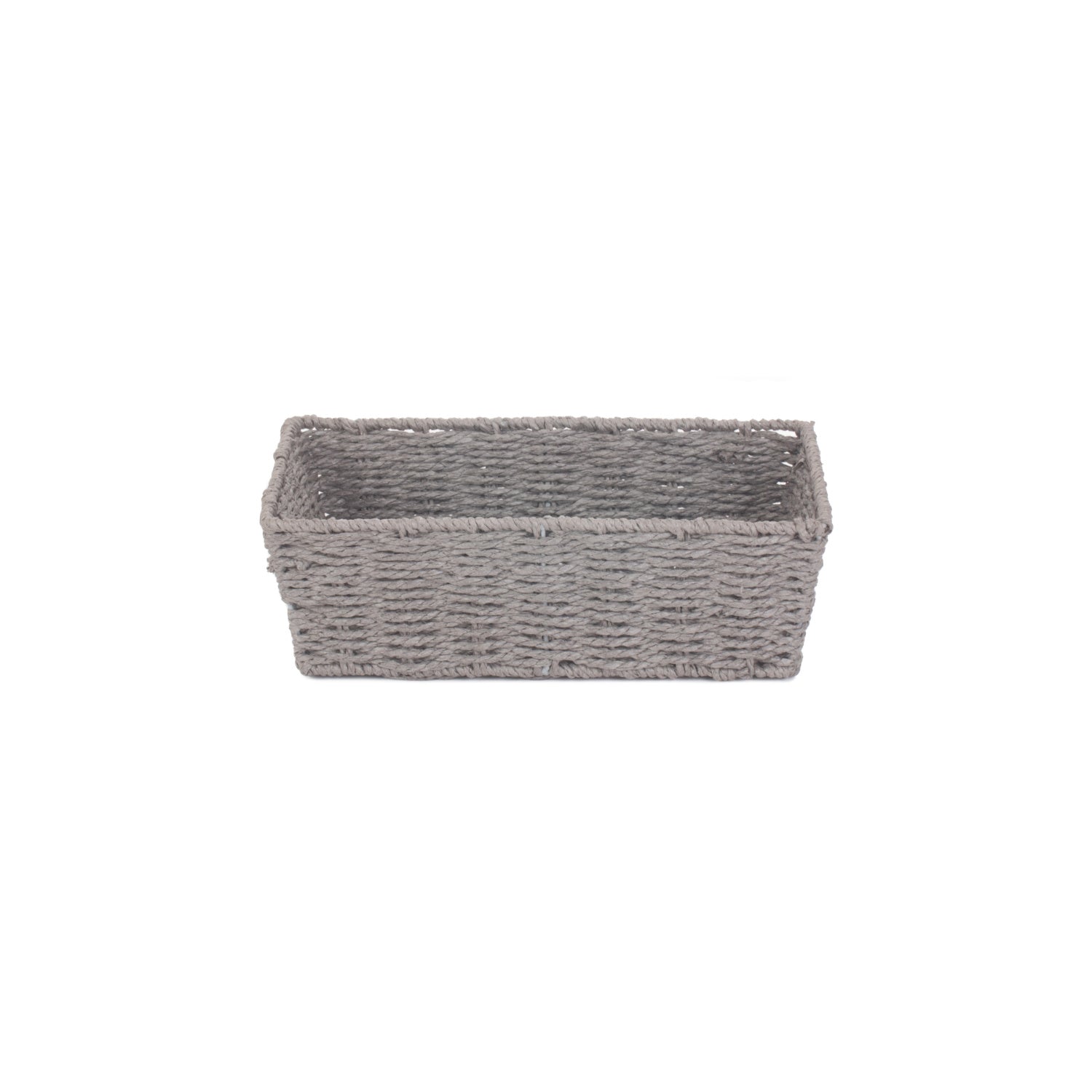 Medium Grey Paper Rope Tray Basket