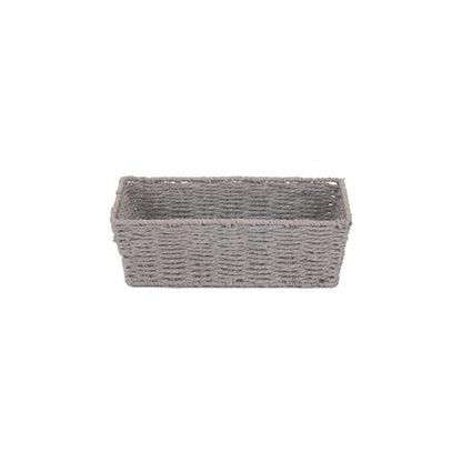 Medium Grey Paper Rope Tray Basket