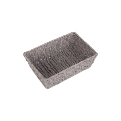 Medium Grey Paper Rope Tray Basket