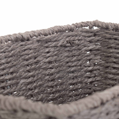 Medium Grey Paper Rope Tray Basket