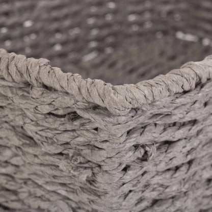 Medium Grey Paper Rope Tray Basket