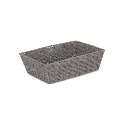Large Grey Paper Rope Tray Basket