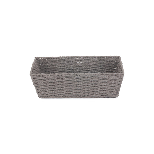 Large Grey Paper Rope Tray Basket