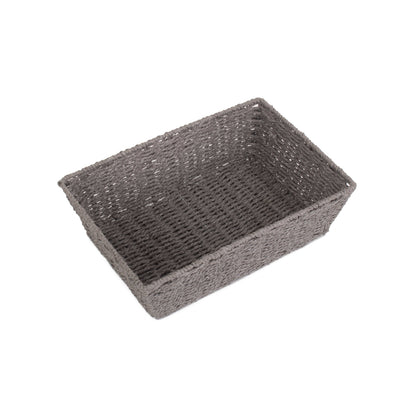 Large Grey Paper Rope Tray Basket