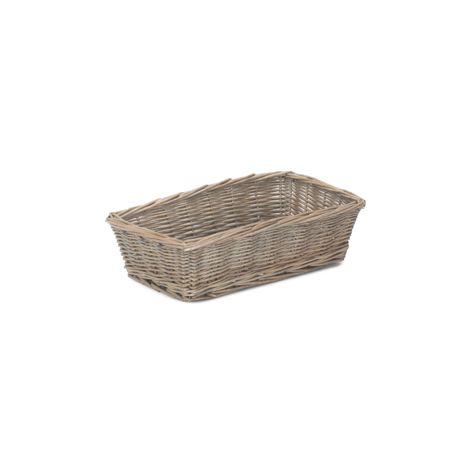 Medium Antique Wash Tapered Tray Basket