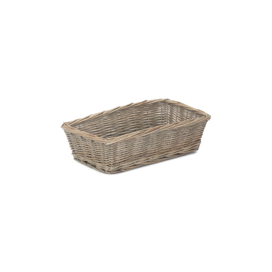 Medium Antique Wash Tapered Tray Basket