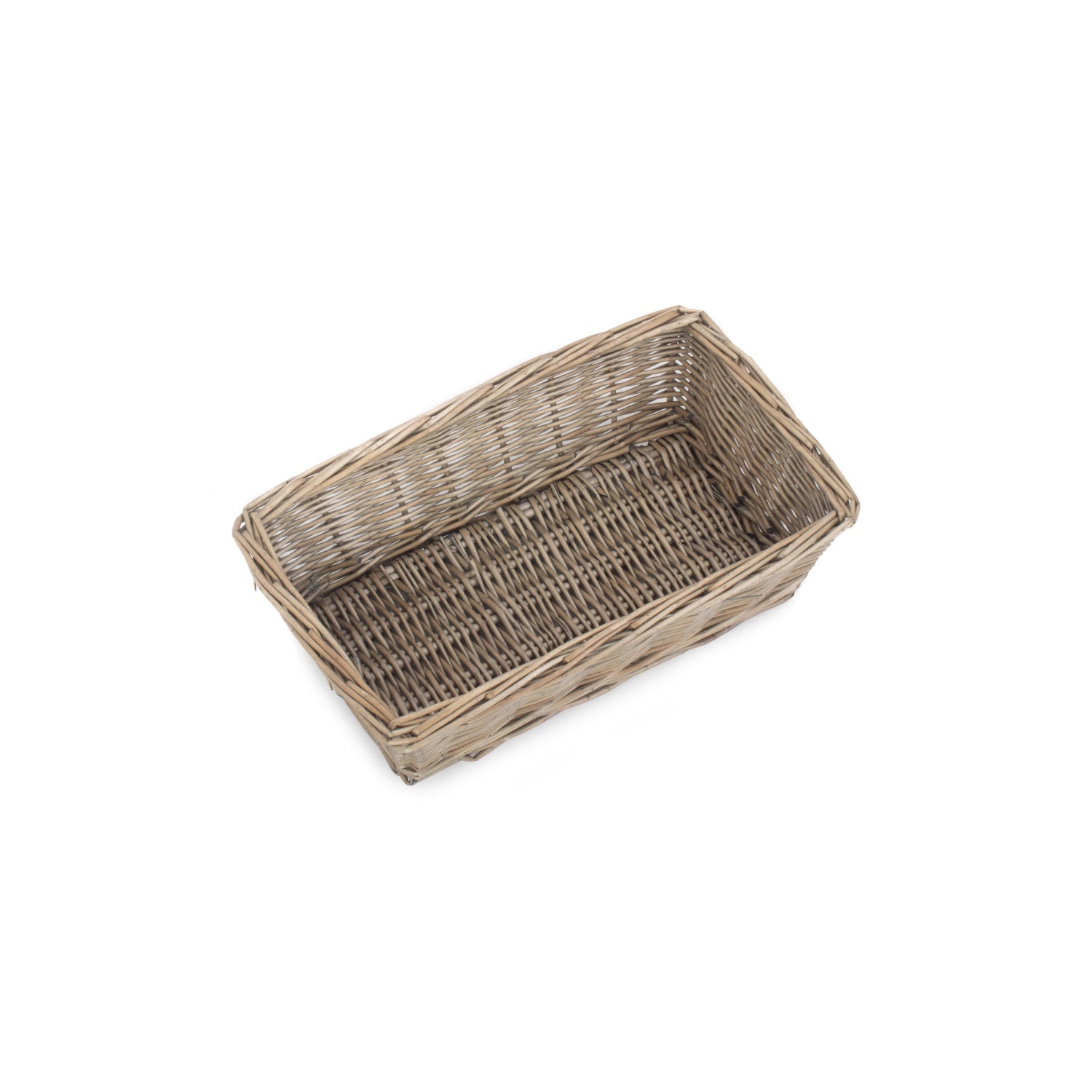 Medium Antique Wash Tapered Tray Basket