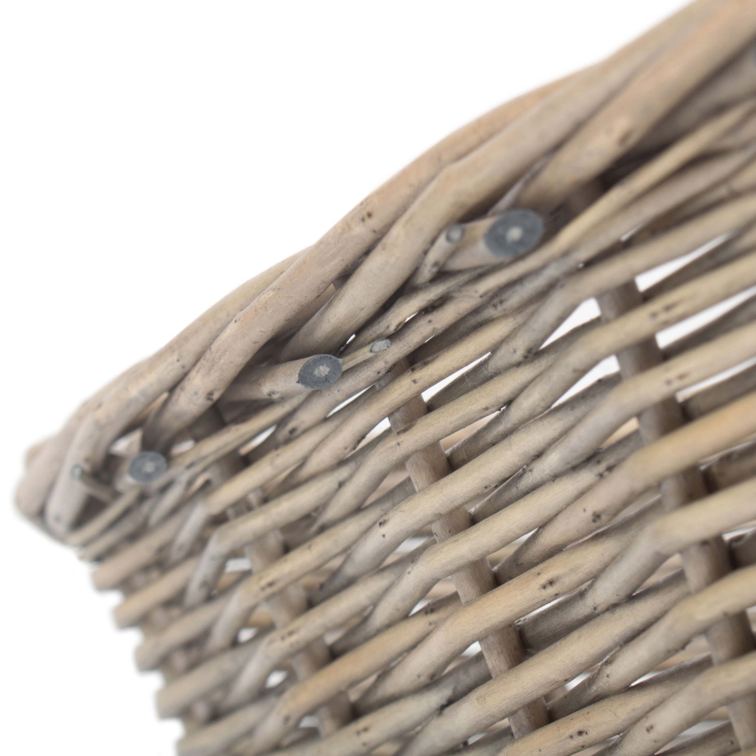 Medium Antique Wash Tapered Tray Basket
