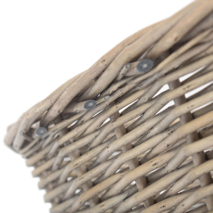 Medium Antique Wash Tapered Tray Basket