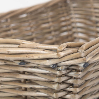 Extra Large Antique Wash Tapered Tray Basket