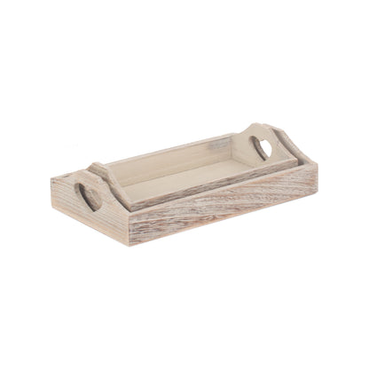 Shallow Heart Cut-Out Tray Set 2