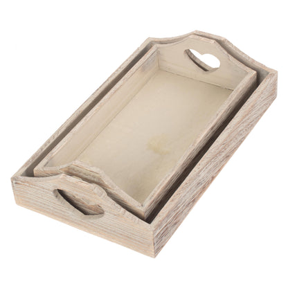 Shallow Heart Cut-Out Tray Set 2